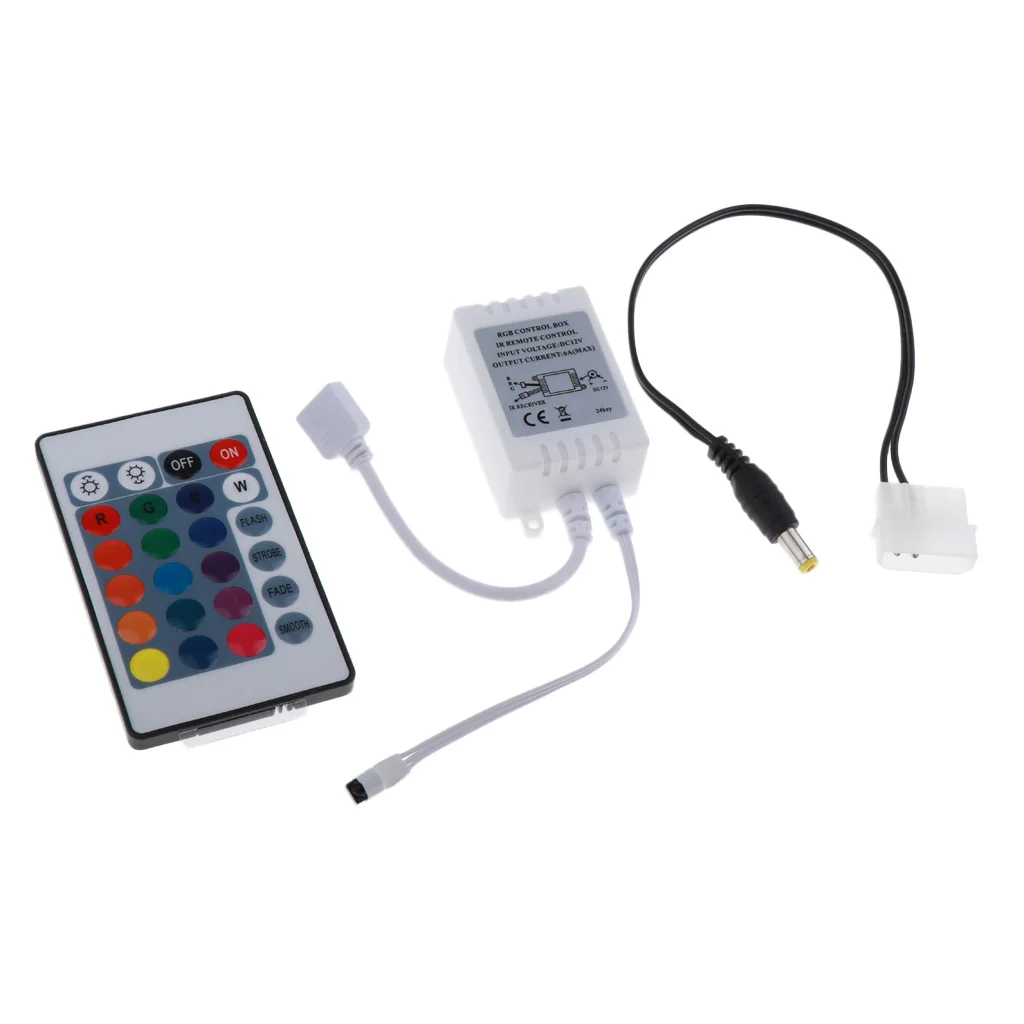 

24Keys IR Remote Control Wireless Smart Controller for 5050 LED Light Strip