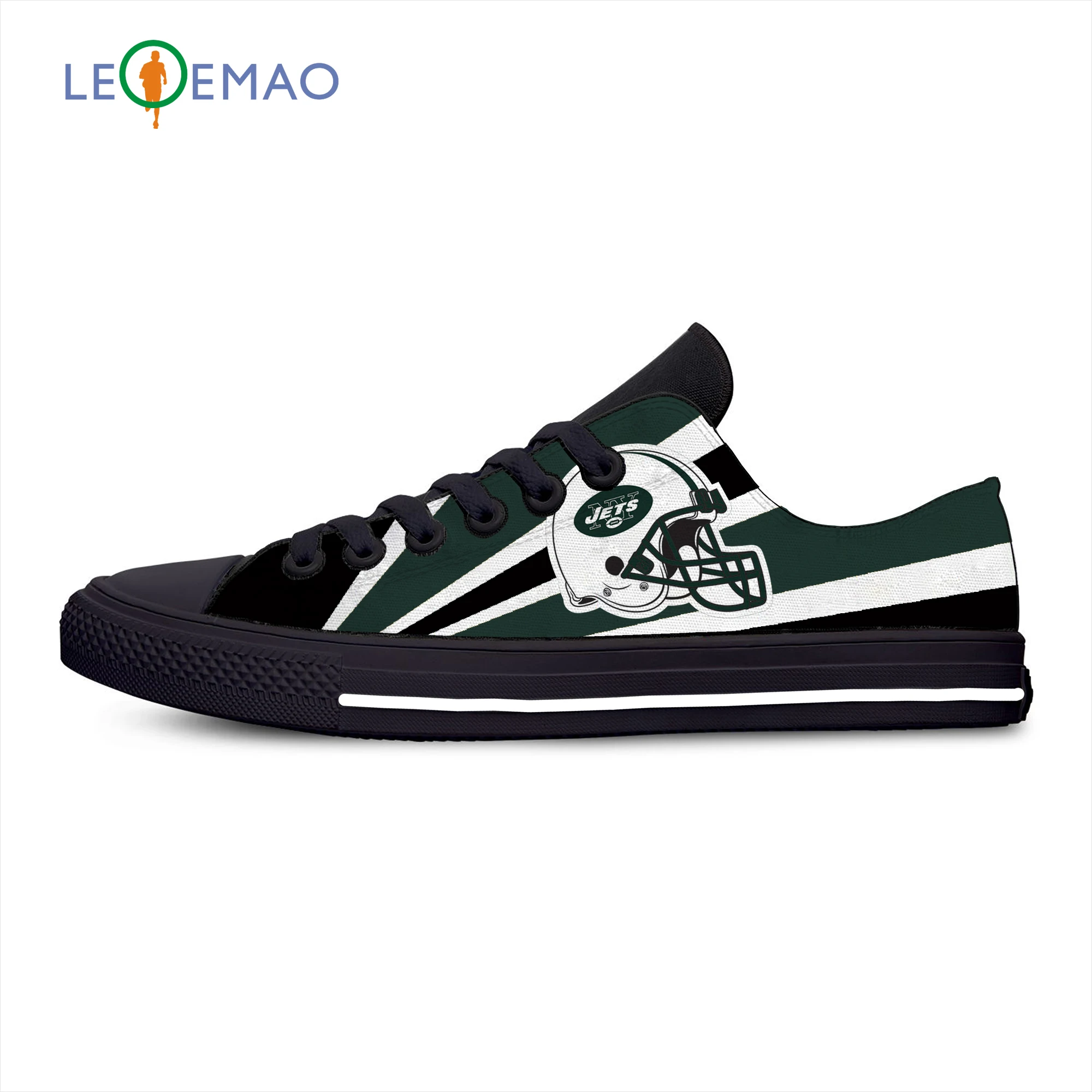 

Running Canvas Shoes Breathable Jets Leisure New York Football Fans TEAM Fans Flat Canvas Sport Shoes Classic Sneakers