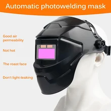 Casco de soldadura automático, Máscara de Soldadura ajustable, lentes de soldadura, antiojos