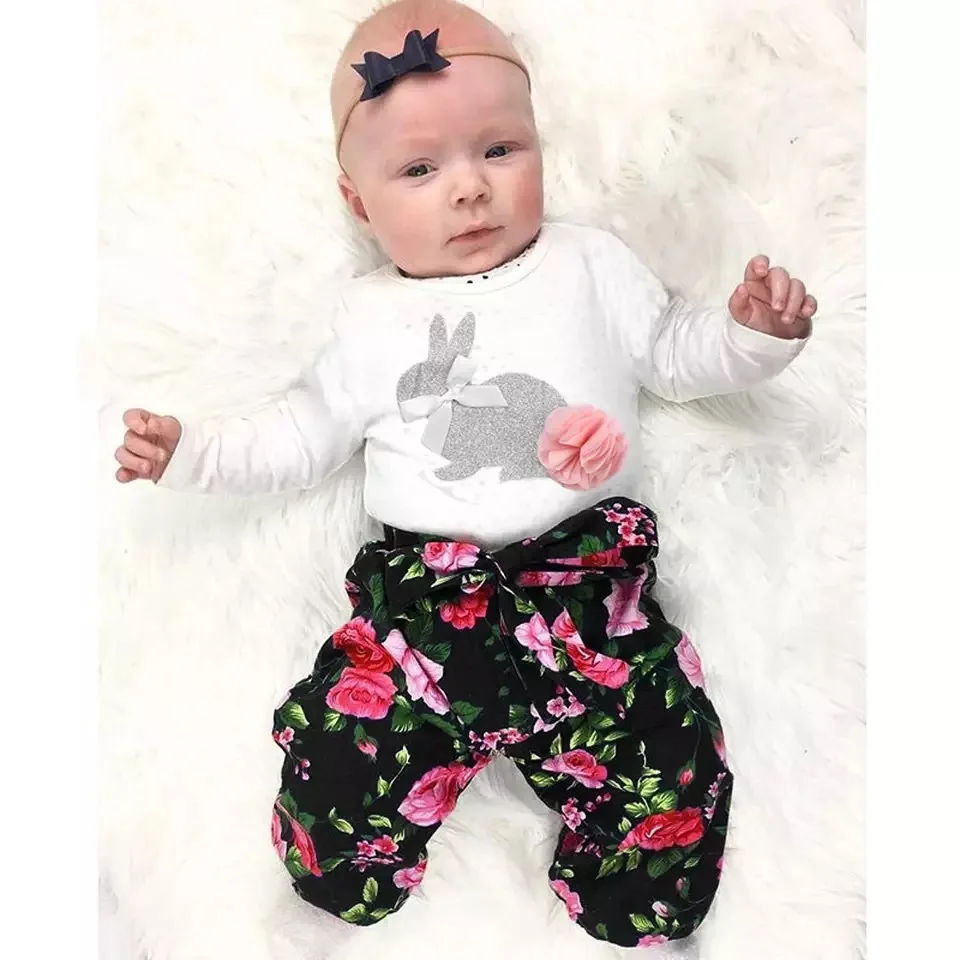 

Cross Border for Easter Spring Small CHILDREN'S Set Long Sleeve Europe And America Foreign Trade Hot Sales-CHILDREN'S Suit a Gen