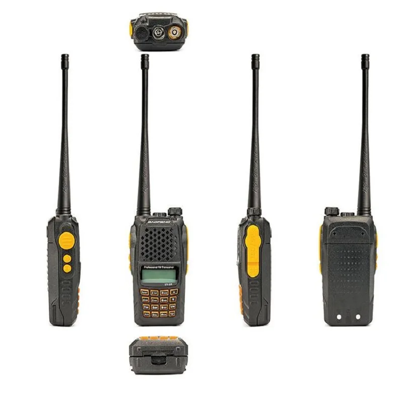 Baofeng UV 6R рация 7 Вт Профессиональный CB радио двухдиапазонный 128CH ЖК дисплей