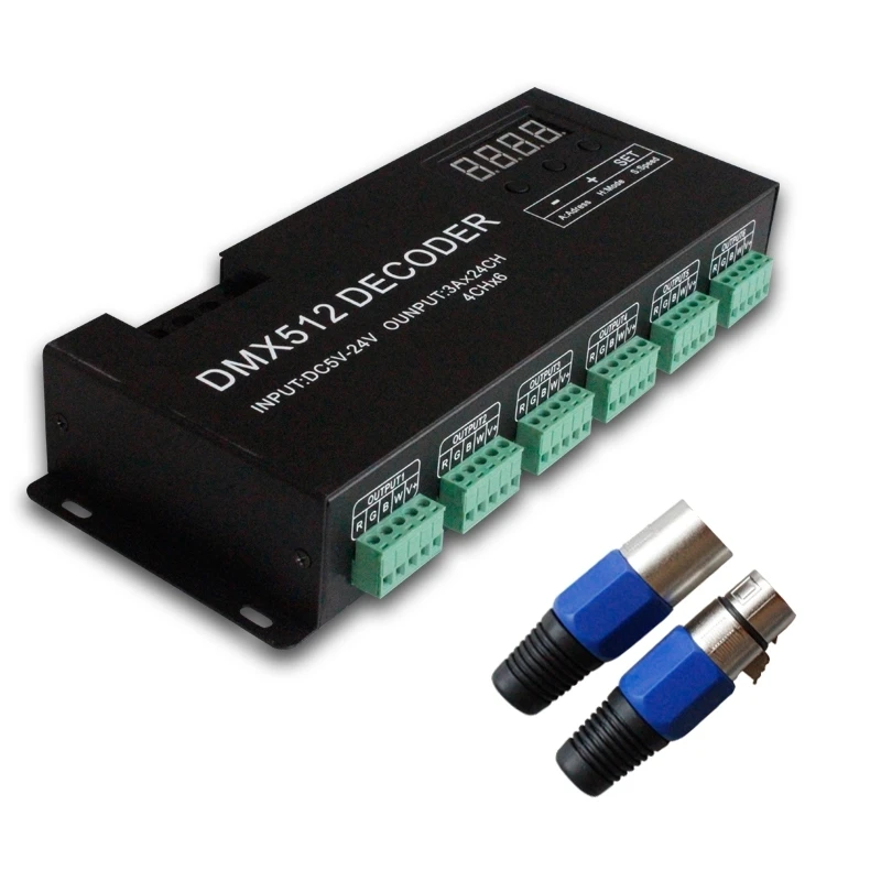 Dmx512 Decoder 4ch Rgbw Led Light Controller | Dmx512 Decoder Rgb Led ...