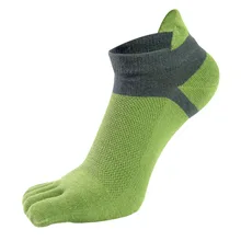 Мужские носки с 5 пальцами, Нескользящие, пять пальцев, силиконовые, для занятий балетом, фитнесом, спортивные носки, для пешего туризма, бега, велоспорта, хлопковые Молодежные носки