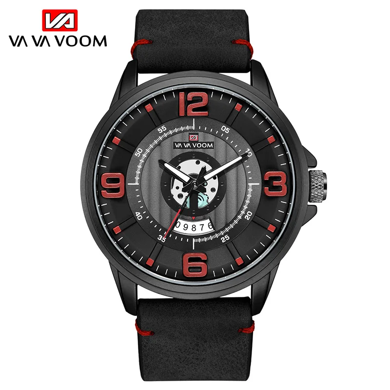 

Creative Dial Watches Men Stylish Sports Waterproof Date Clock Male Luxury Brand Men's Quartz Leather Casual Watch Reloj Hombre