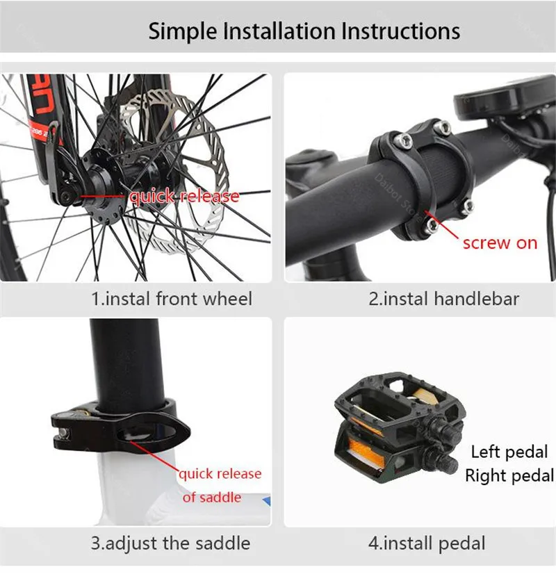 Electric Mountain Bicycles Two Wheels Electric Bicycles 26 Inch 350W 48V Smart Adults Electric Scooter Bike With Seat (14)