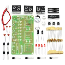 6 бит цифровой светодиодный электронные часы DIY наборы пайка ПХД практика обучения доска AT89C2051 FR-4 для Arduino