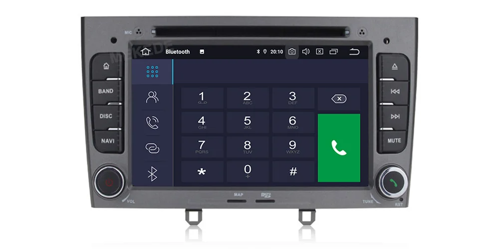 Top MEKEDE 7 inch 1024*600 8 Core Android 9.0 4G RAM 64GROM Multimedia Car dvd Player For Peugeot 308 408 with wifi radio GPS BT RDS 15