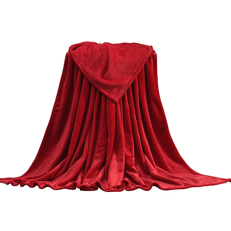 Зимнее одеяло уютное покрывало для дивана s утолщенное покрывало s удобное покрывало для кровати теплое покрывало для дивана - Цвет: Red