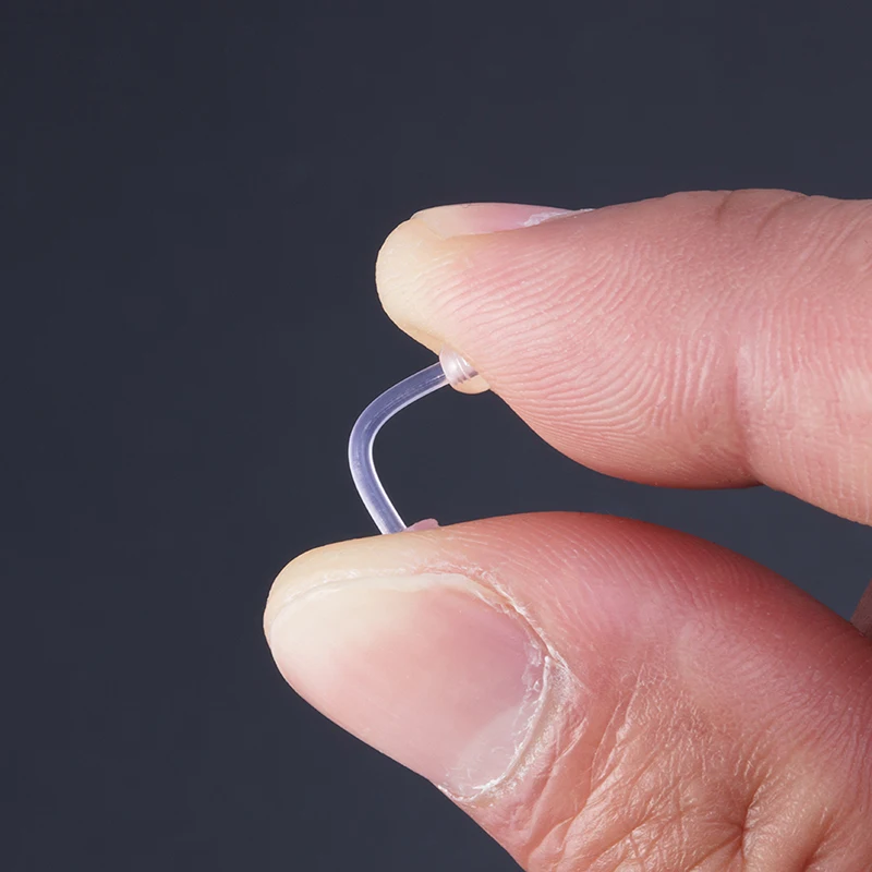 10pcs Clear Acrylic Lip Stud Piercing Labret Ring Bioflex Ear Cartilage Earring Bar Tragus Helix Retainer Flexible Jewelry 16G