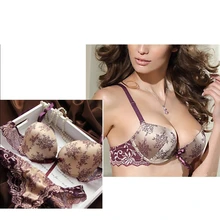 2 шт Сексуальное Женское кружевное нижнее белье с глубоким v-образным вырезом, пуш-ап бюстгальтер, кружевной бюстгальтер+ прозрачные трусики и трусики, наборы бюстгальтер+ трусы, комплект