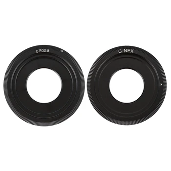 

Black C-Mount Cine Movie Lens for Canon EOS M M2 M3 Camera Lens Adapter Ring CCTV Lens C-EOS M with Black C Mount Lens for SONY