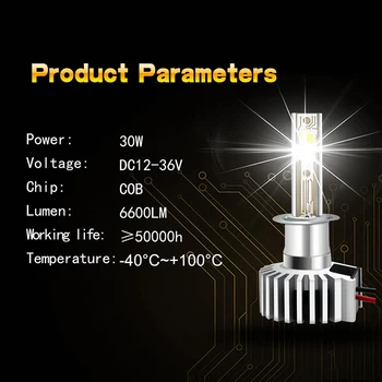 

1Pcs/set LED all-in-one car headlight Fog Light Daytime Running Light H1 7000LM 9V-30V 60W auto Modified Decorative Light