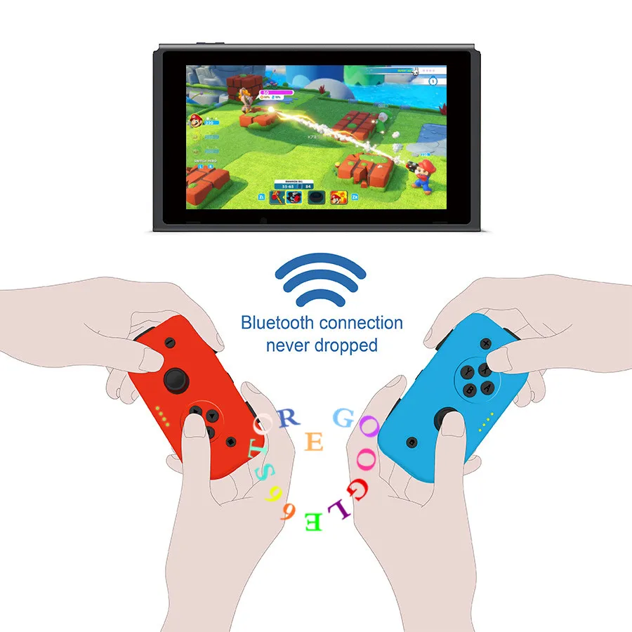 Левый и правый Bluetooth геймпад перезаряжаемый беспроводной игровой контроллер Pro джойстик совместим с консолью PND Switch NS