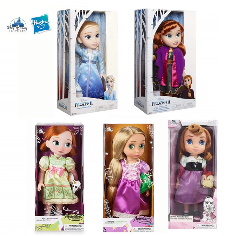 

Disney Hasbro 40cm Boxed Salon Doll Handmade Model Rapunzel and Snow White Frozen 2 Aisha and Anna Toys for Girls