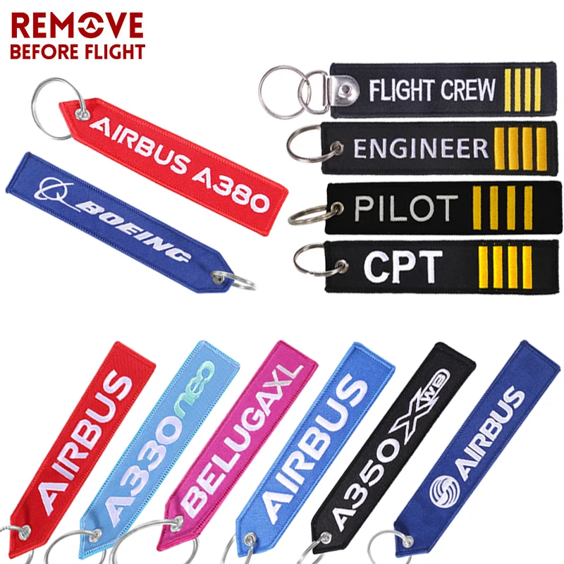 Low Price Lanyard Keychains Luggage-Tag Key-Ring Aviation Gifts BOEING Embroider Car Customized p3KZAdZzy