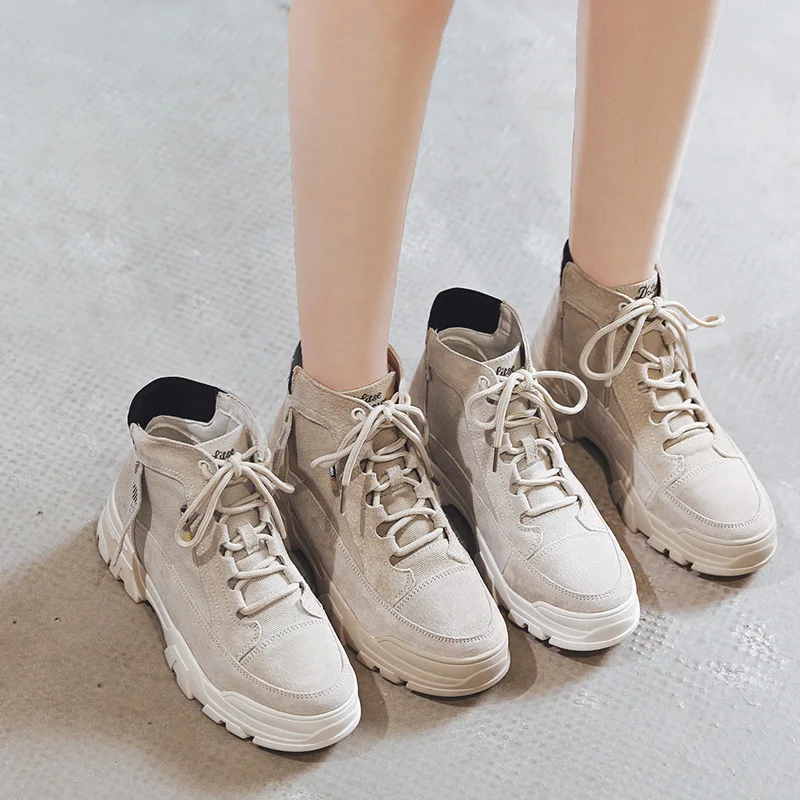 

Little Red Renren Red Martin Boots 2019 New Style Autumn Versatile Students Thick Bottomed Short Boots Women's British-Style Thi