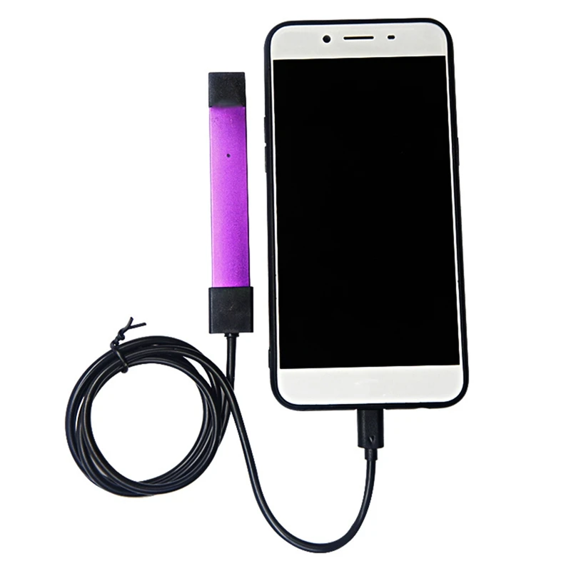 

Portable Charger E Cigarette For JUUL Charging Wire USB Cable Through Holder Android Interface Charging Cable