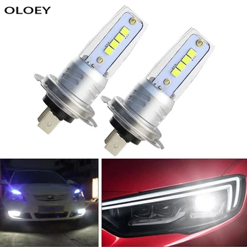 

2 pcs Car H7 Led Headlight Fog Lamp Running Light Bulb 6000K Turning Parking H4 Head Bulb 12V