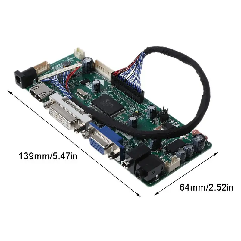 1 комплект HDMI+ VGA+ DVI+ аудио вход ЖК-плата контроллера для 1280x1024 ЖК-панель X3UB