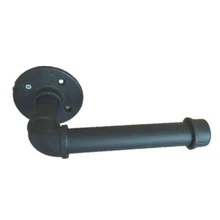 Промышленные Ретро железные трубы твердой древесины настенная полка держатель туалетной бумаги ролик