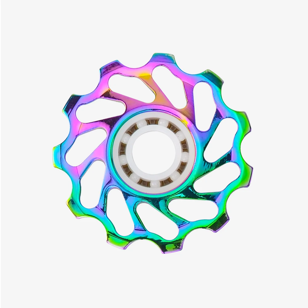 MTB Road Bike Aluminum Alloy Jockey Wheel Rear Derailleur Ceramic Bearing Guide Wheel