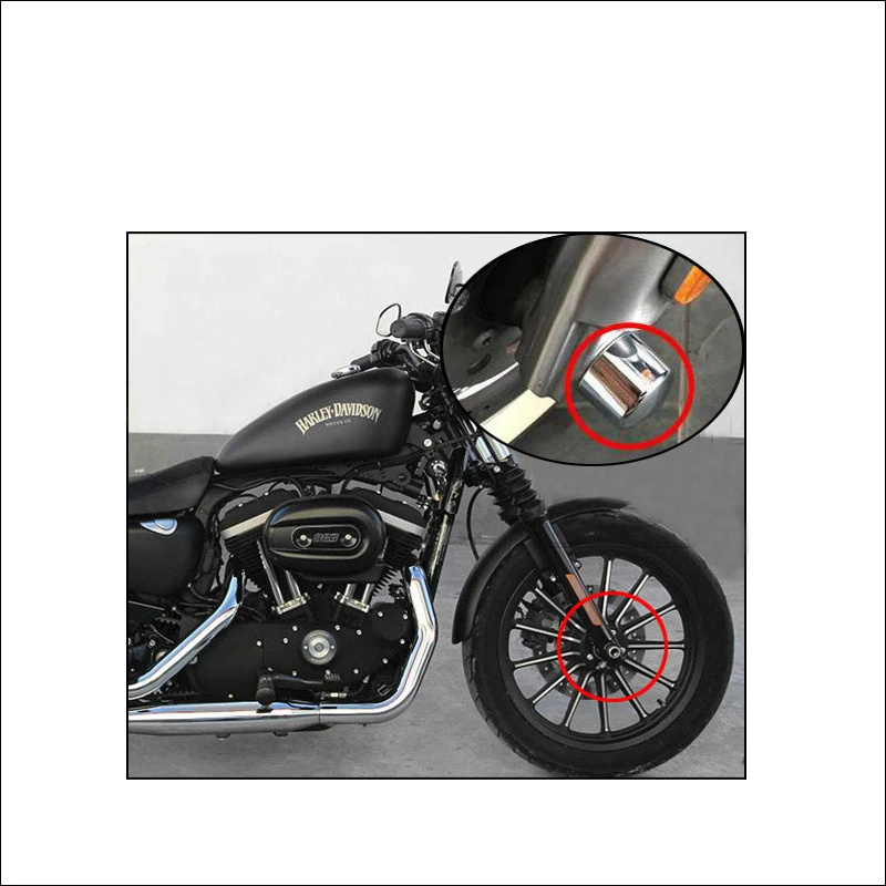 2 предмета мотоцикл 29 мм передний мост гайка крышки Кепки болт для Harley Touring Road King FLTR FLHRC улица Electra