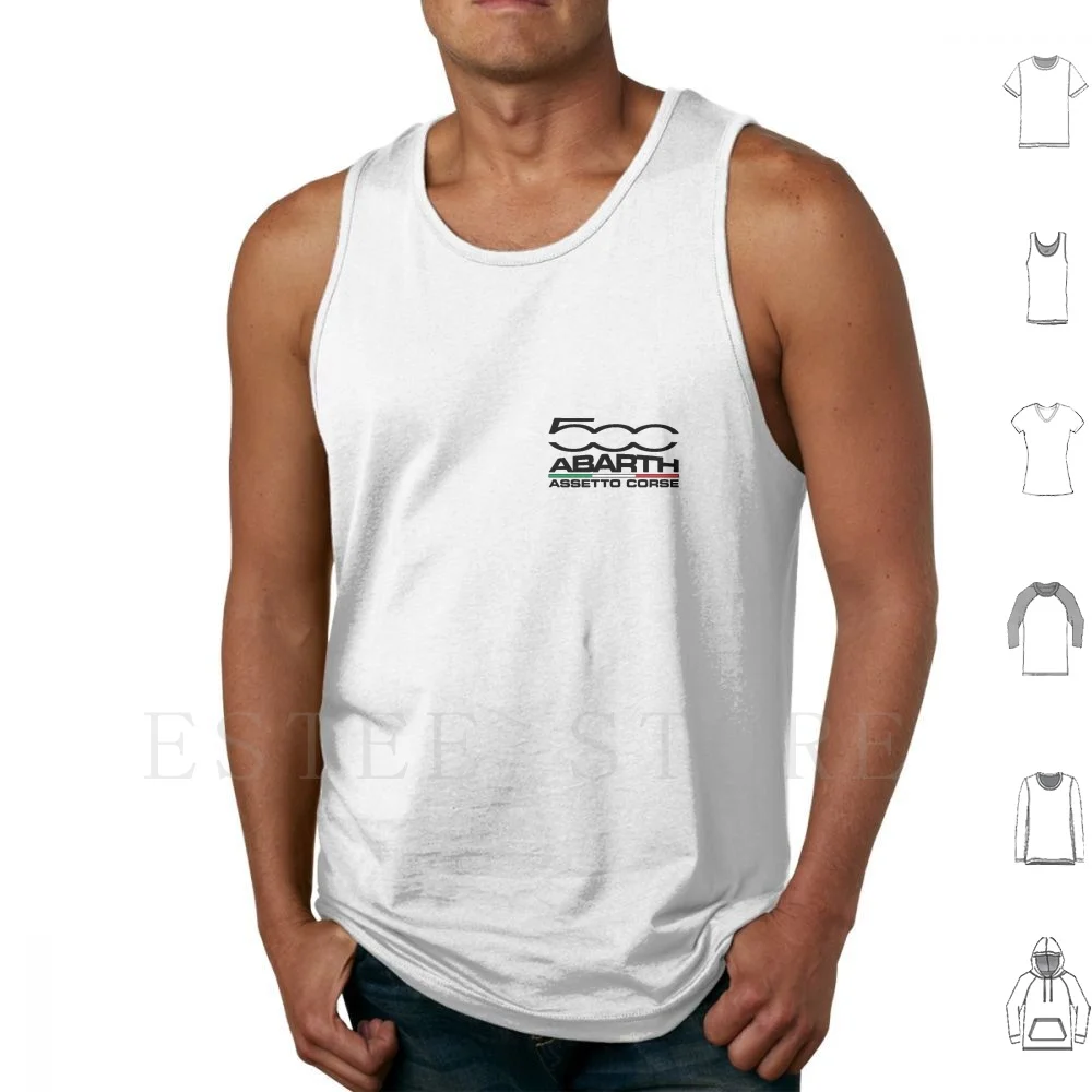 500 Abarth Assetto Corsa-Canottiere Nere Canottiera Senza Maniche Abarth Fiat 500 595 695 Track Day Rally Motorsport Racing 124