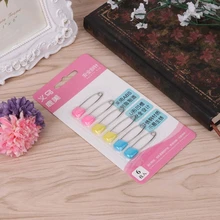 6 шт./Партия Детские булавки нагрудник подгузник Fastner фиксирующая ткань красочные зажимы N1HB