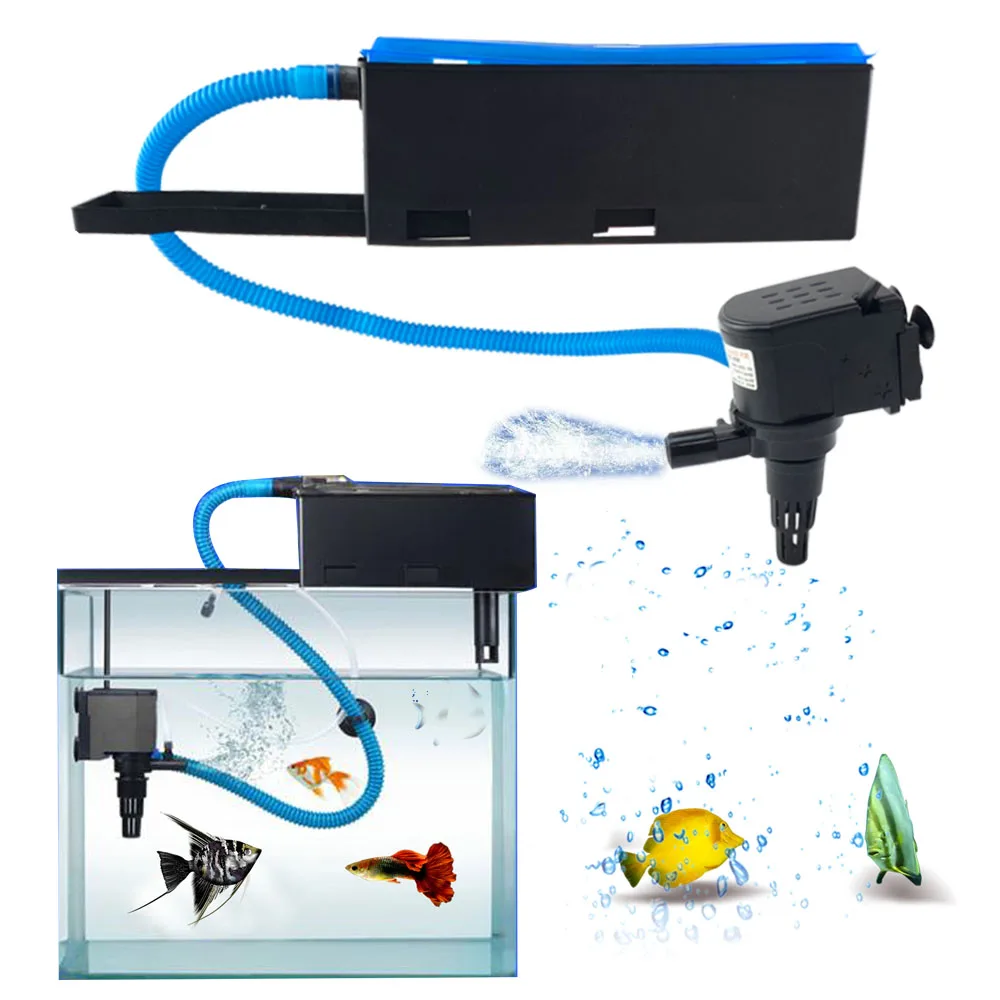 

Silence Aquarium Filter External Fish Tank Filter Aquarium Sponge Biochemical Box Upper Filter Oxygen Fish Aquarium Accessories
