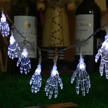 

Skeleton Hands Halloween String Lights for Indoor Outdoor Decor X6HC