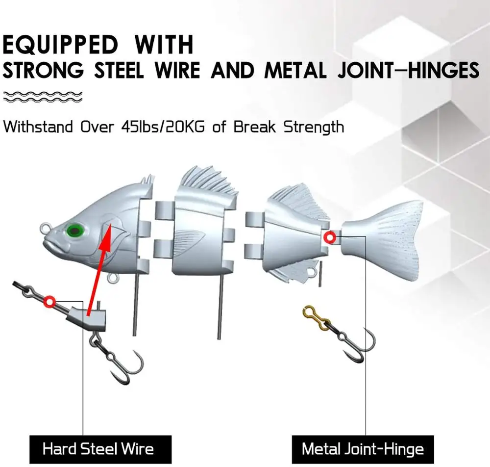 Рыболовные приманки для окуня форели 4 ~ 6 8 &quot многосоставные плавающие медленно