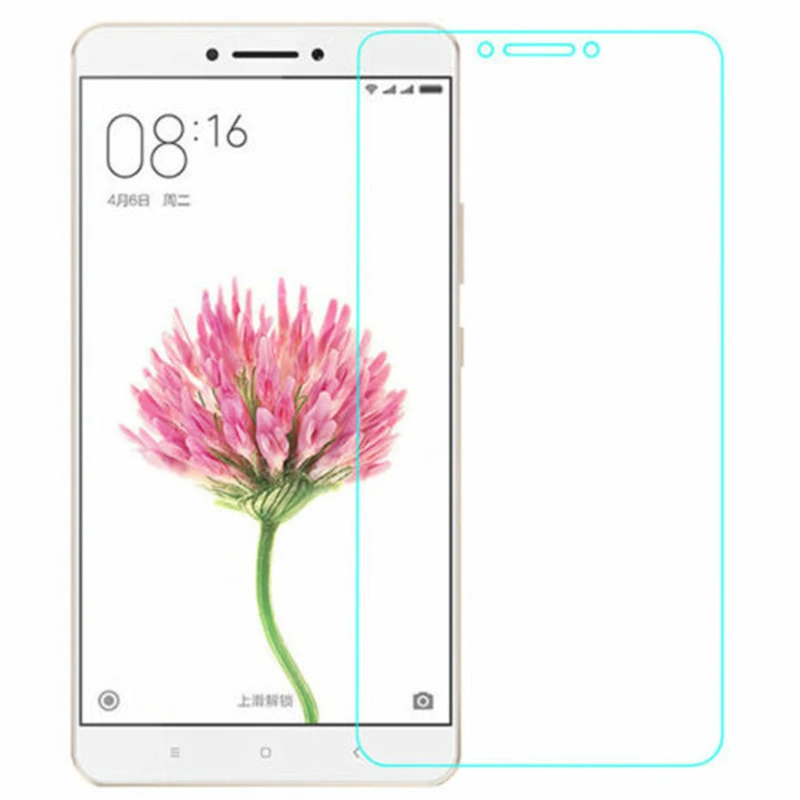 Tempered Glass Screen Protector for Xiaomi Mi Max 2 Transparent Anti-scratch Mobile Smartphone Protective Front Film for Mi Max2