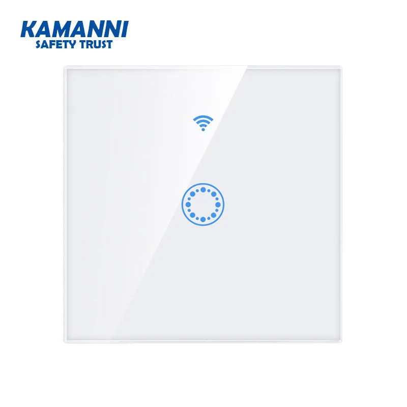 Стандарт ЕС Tuya/Smart Life/ewelink 1/2 банда 1 способ WiFi настенный светильник сенсорный переключатель для Google Home Amazon Alexa Голосовое управление
