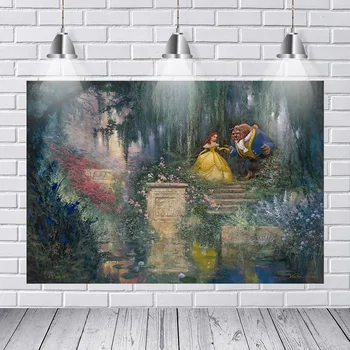 

Fairy Tale World Princess Series Photography Background Live-action Version Beauty and The Beast 5x7ft Ancient Castle Backdrops