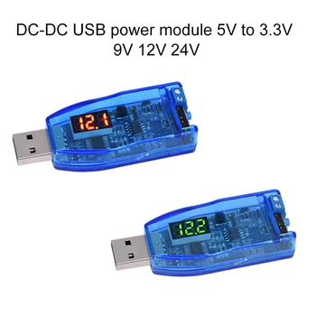 

LED DC-DC 5V to DC 1-24V Adjustable Potentiometer USB Step Up/Down Buck Boost Converter Power Supply Voltage Regulator Module