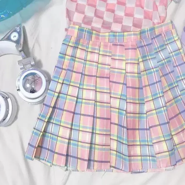 skirt Kpop Blackpink Jisoo same Новая женская сценическая футболка и юбка комплект из двух предметов Женский Уличная топ и юбка комплект из 2 предметов - Цвет: skirt
