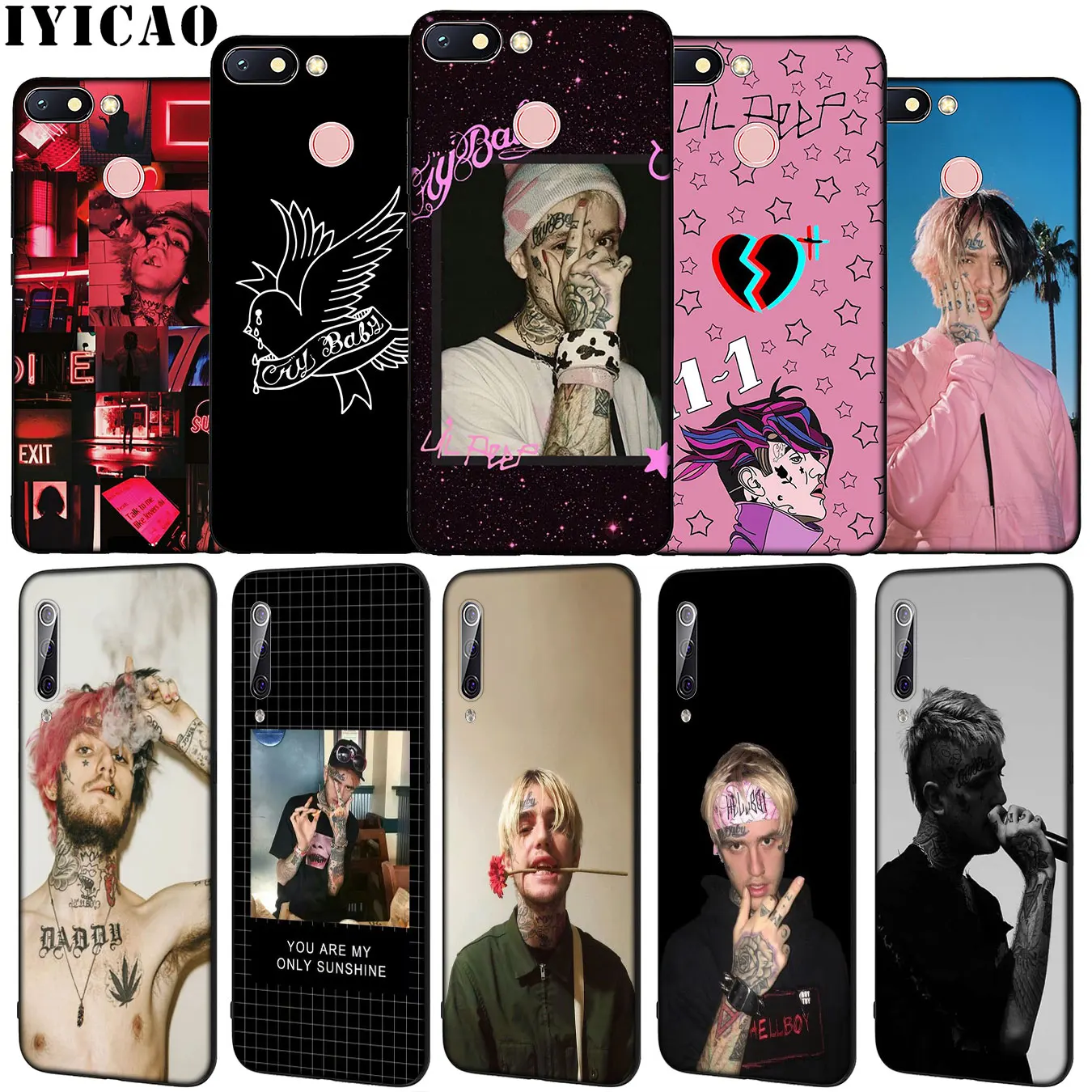 Мягкий силиконовый чехол IYICAO Lil Peep для Xiaomi Redmi Note 8 8T 8A 7 7A 6 6A 5 5A GO S2 K30 K20 Pro | Мобильные
