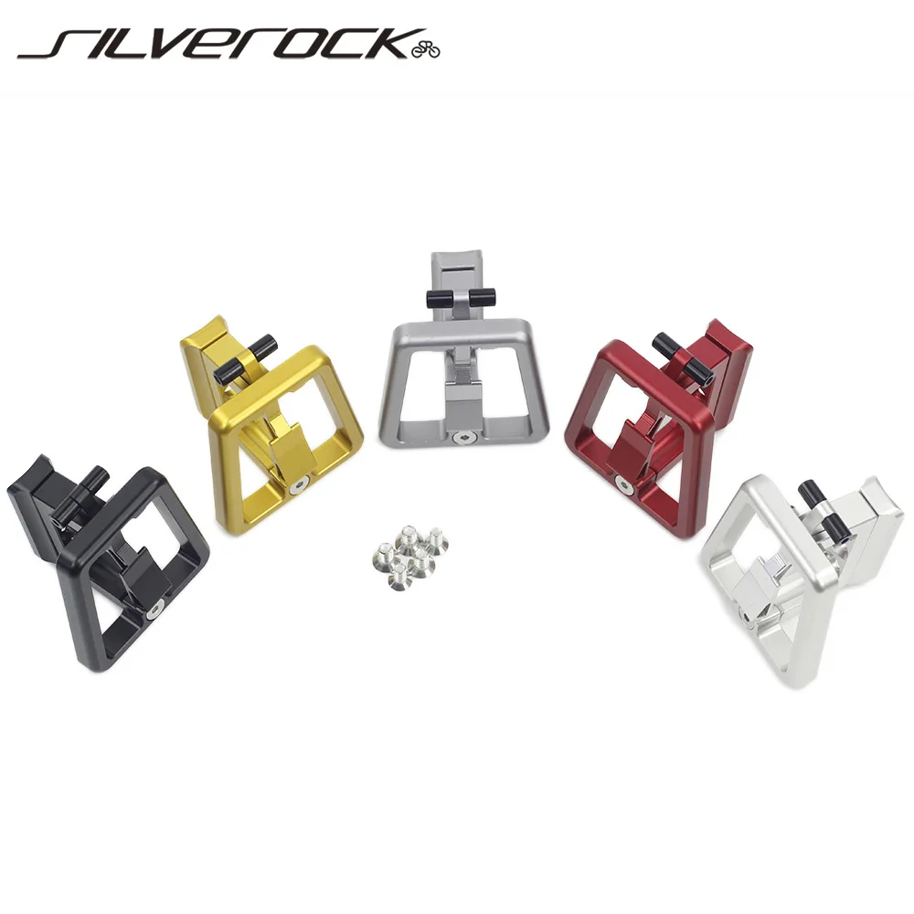 Silverock Bike Front Carrier Block S Borsa Gancio Clip Staffa 2 Fori Per Bici Pieghevoli Brompton 3Sixty Pikes