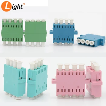 

50PCS/lot LC/APC OM3 Fiber optic Adapter LC Optical fiber coupler LC/APC Fiber flange LC connector