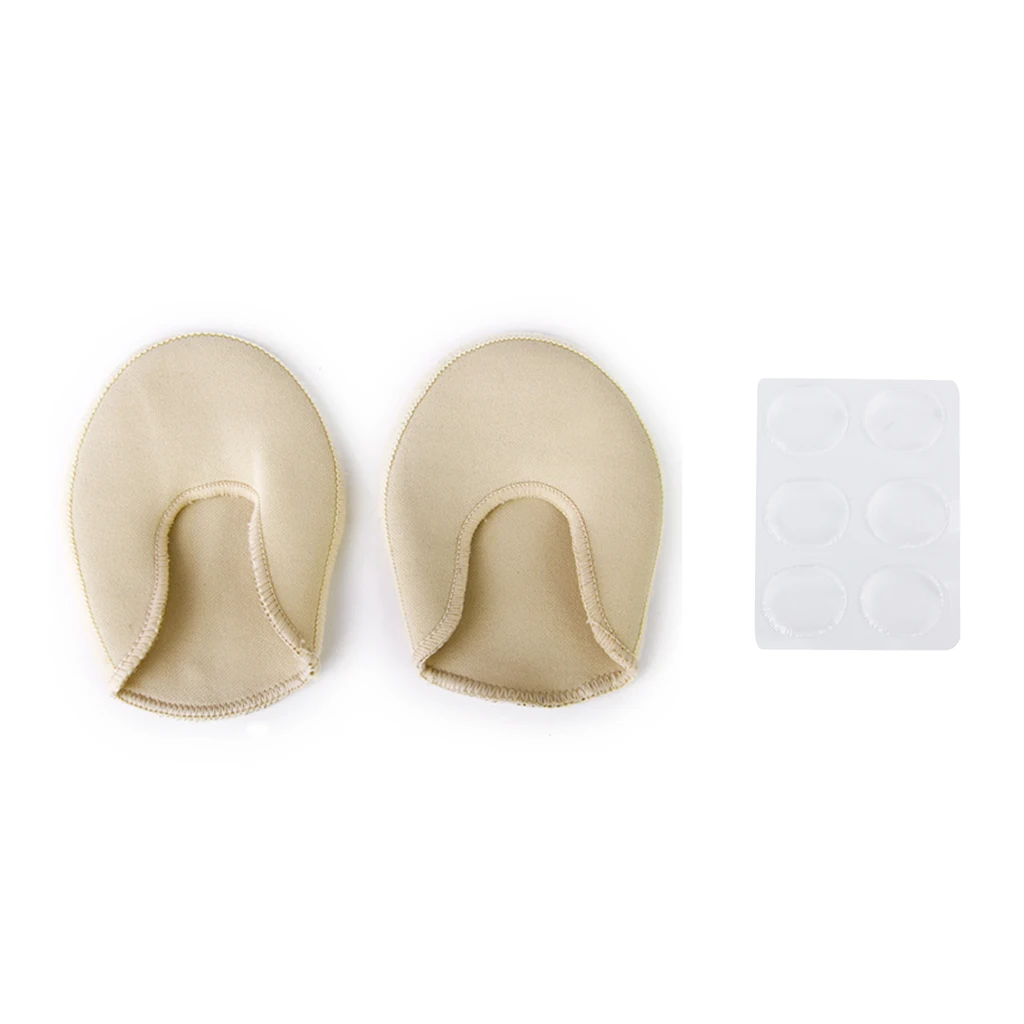 

6Pcs Round Soft Silicone Shoes Sticker High Heel Pads +2Pc Ballet Toe Covers