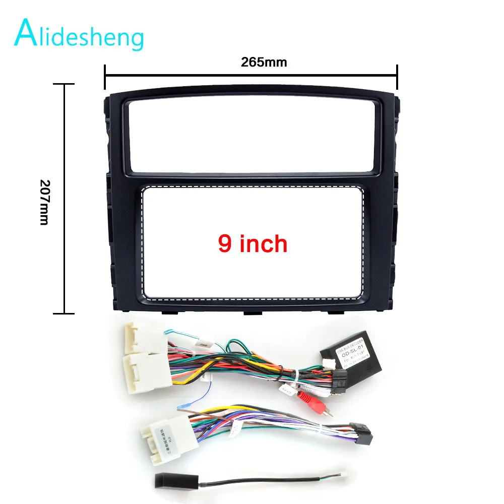 2G+ 32G IPS2.5D 36DSP Android 8,1 2 Din автомобильный dvd мультимедийный плеер gps для Mitsubishi Pajero V97 2006- navigatio Радио стерео - Цвет: Pajero Frame wire
