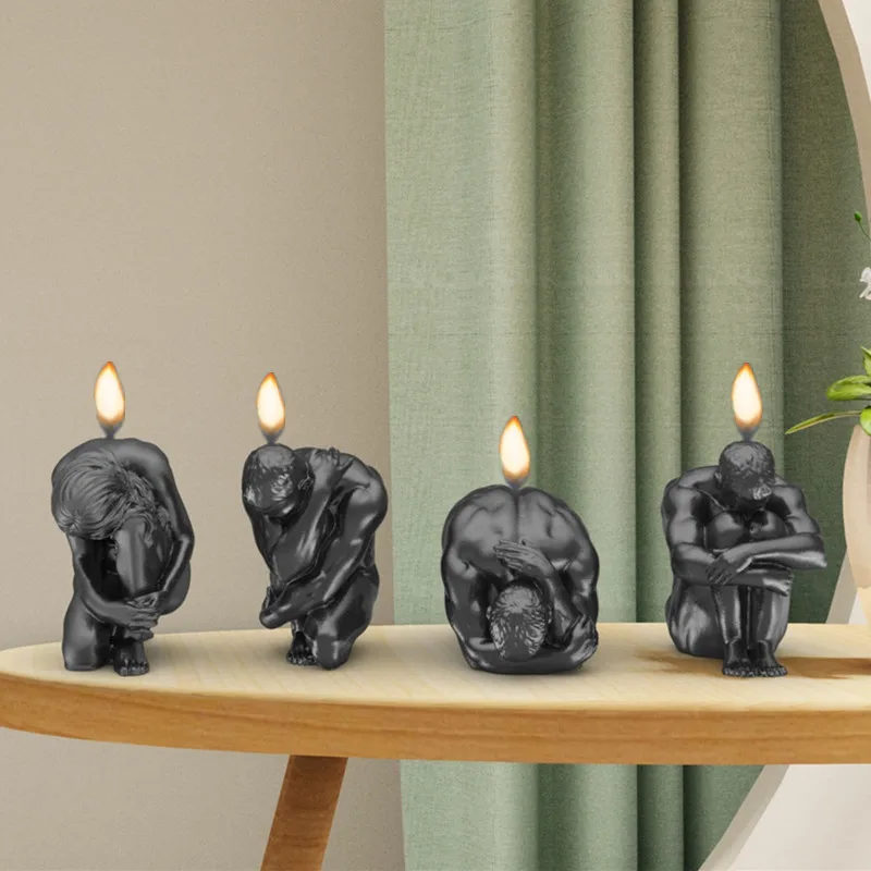Artistic Body Yoga Silicone Candle Mold for DIY Handmade Aromatherapy Plaster Ornaments Soap Handicrafts Making Tool | Дом и сад