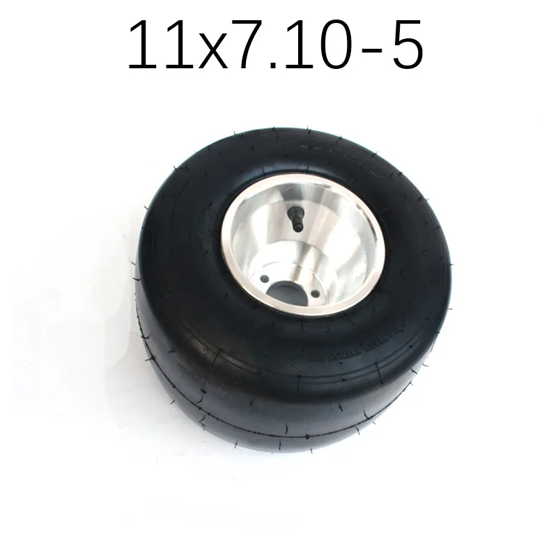 11x7.105 Kart Tire Drift Bike Wheels 168 Go Kart 5 Inch Rear Wheel