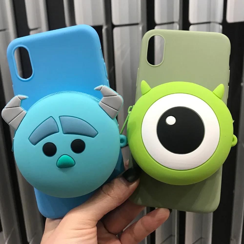 3D чехол, чехол для samsung J6 Plus/J4 Plus, силиконовый мультяшный кошелек для samsung J4 J6, чехол s, милый Ститч, Тоторо, единорог