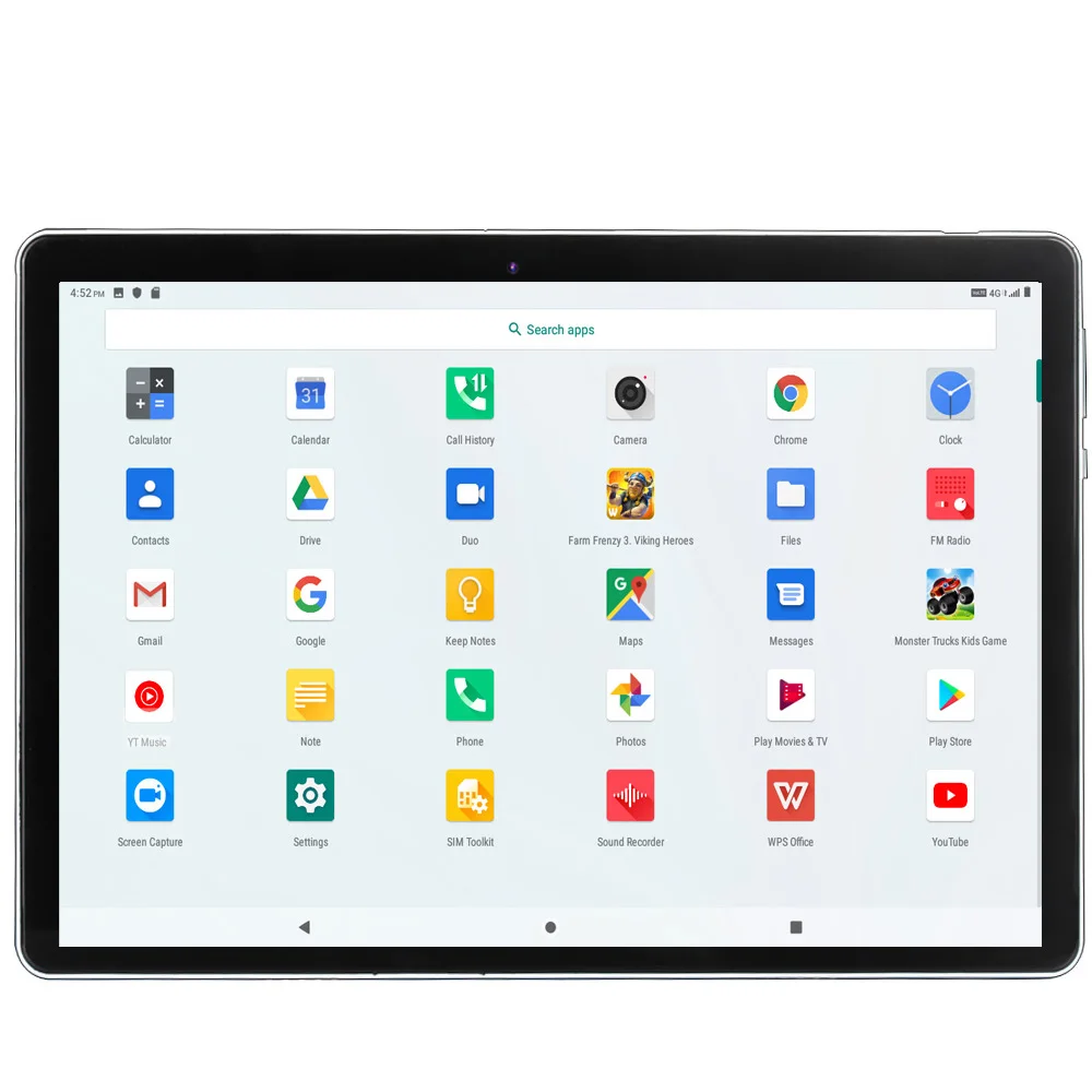 BDF 10.1 Inch Android 10 Tablet - Octa Core, 4GB RAM, 64GB ROM, 4G Network, Dual SIM, Dual Cameras, GPS, WiFi, Bluetooth, TYPE-C Description Image.This Product Can Be Found With The Tag Names Computer Office, Tablet, Tablets