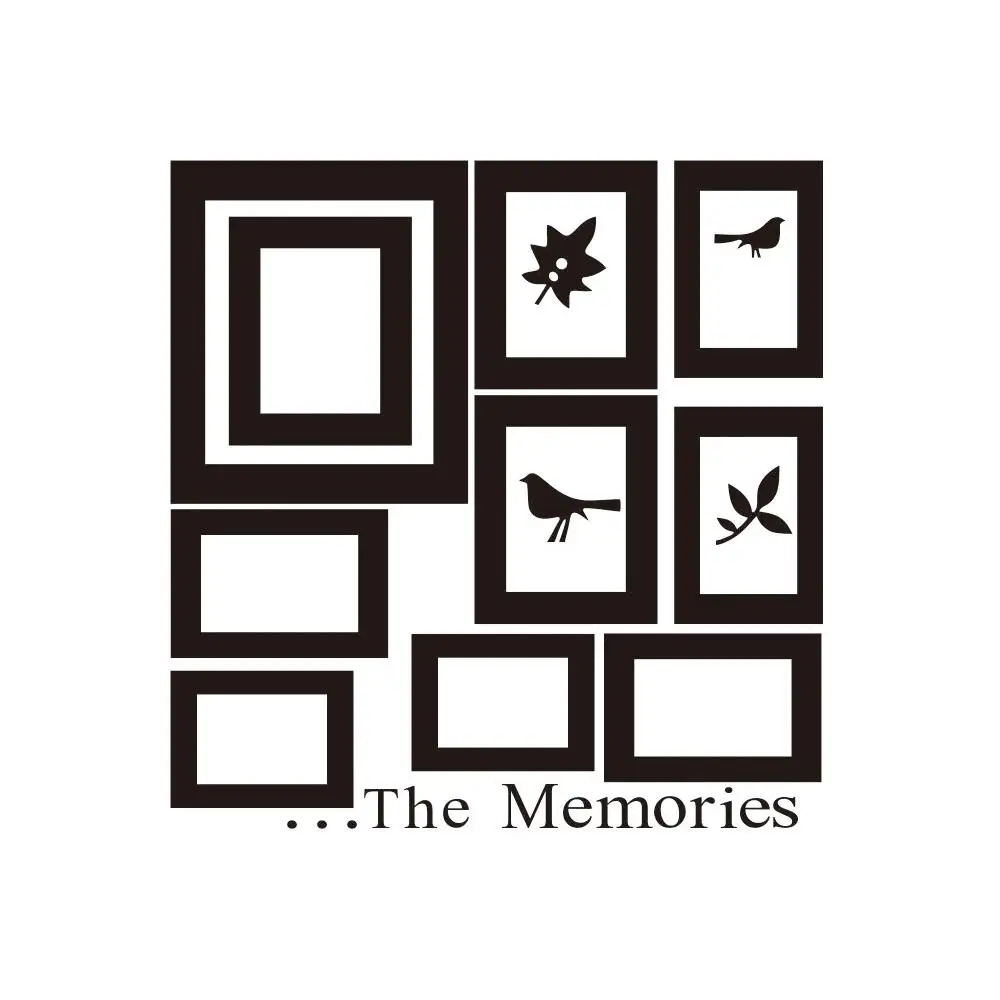 10 шт./компл. набор фоторамок настенные Стикеры для дома офиса Переводные картинки