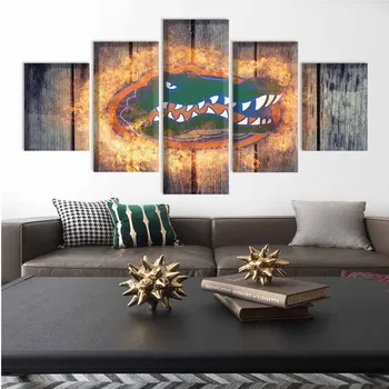 

University Rugby Team Florida Gator Paintings Modern Home Decor Bedroom Wall Art Canvas Print Painting Calligraphy obrazy plakat