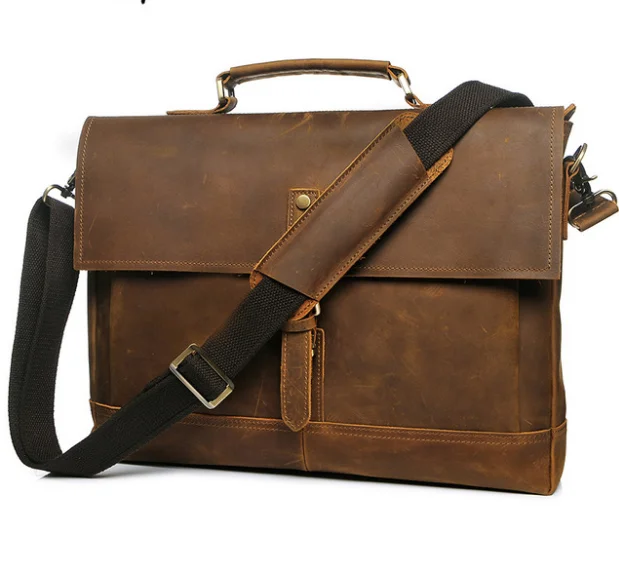

Vintage Large Capacity Men Briefcase Bag Document Case Waterproof Business Bag Messenger Bags Office Handbag Portfolio