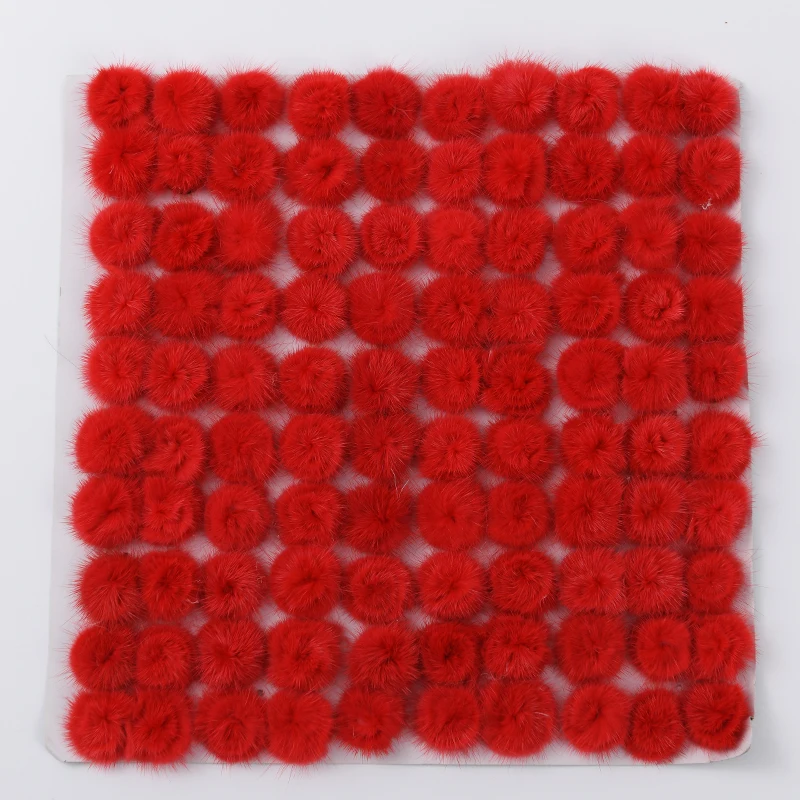 10 шт. 3 см меховой помпон из меха норки шарик мини Pom Poms DIY босоножки с помпонами С