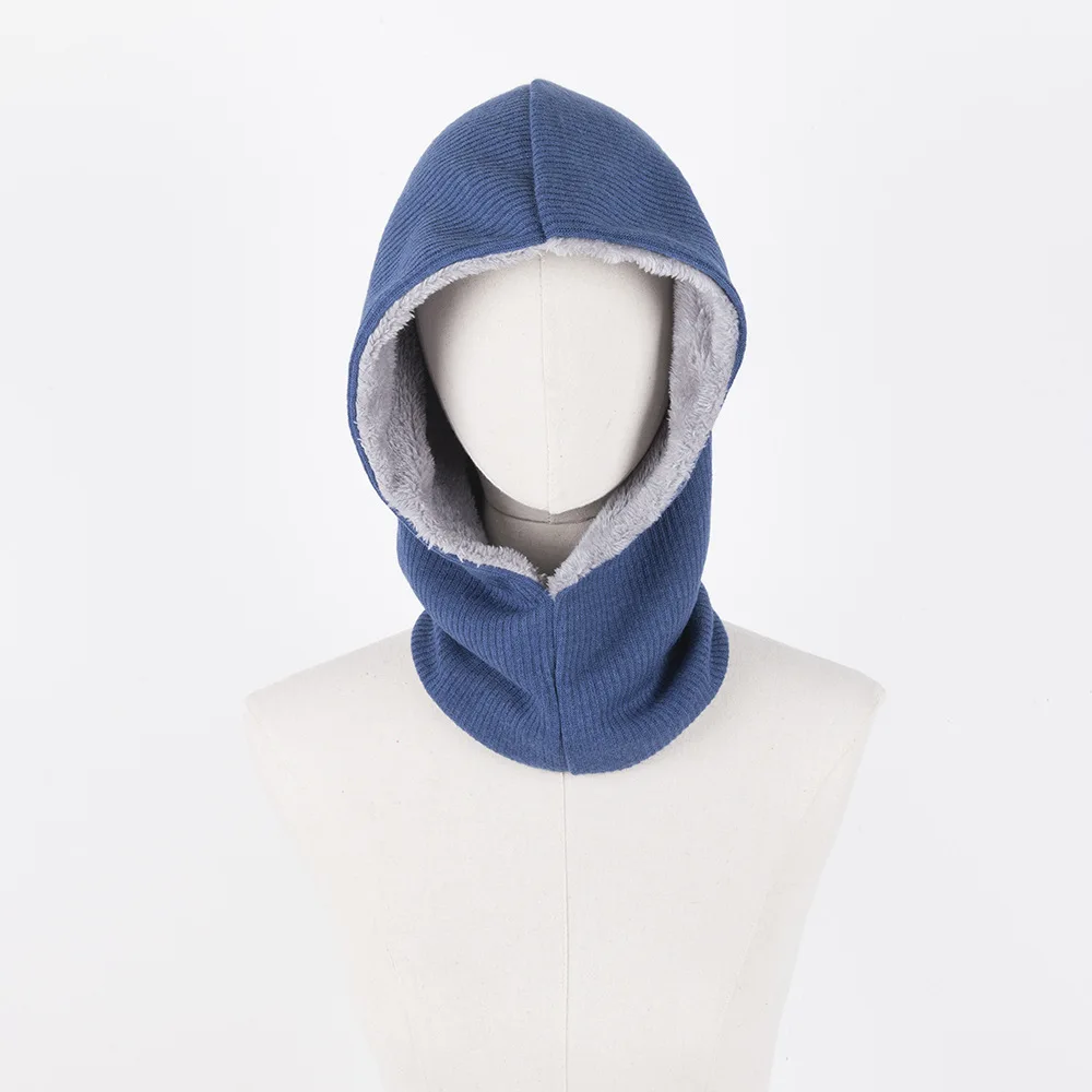 AA10320 Blue Осенняя и зимняя новая верхняя маска для лица с капюшоном, теплая полиэфирная флисовая термо для занятий спортом на открытом воздухе - Цвет: AA10320 Blue